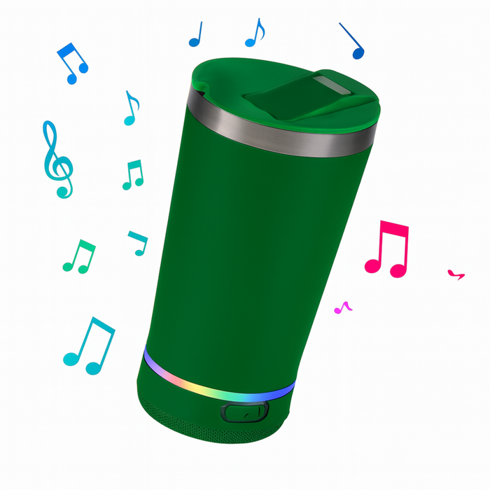 Wireless Music Cup with Bluetooth Speaker & LED Lights – 17oz (473ml)