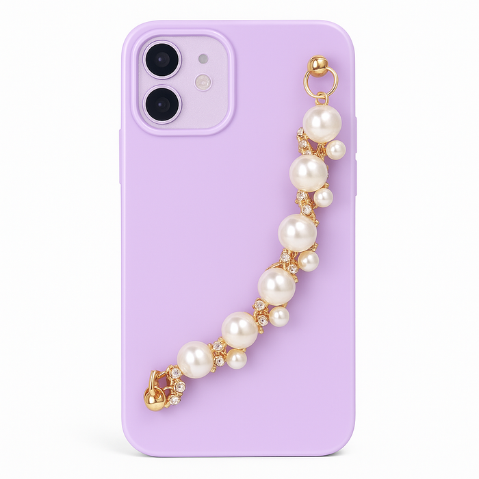 iPhone 12 / 12 Pro Case – Pearl Chain Strap