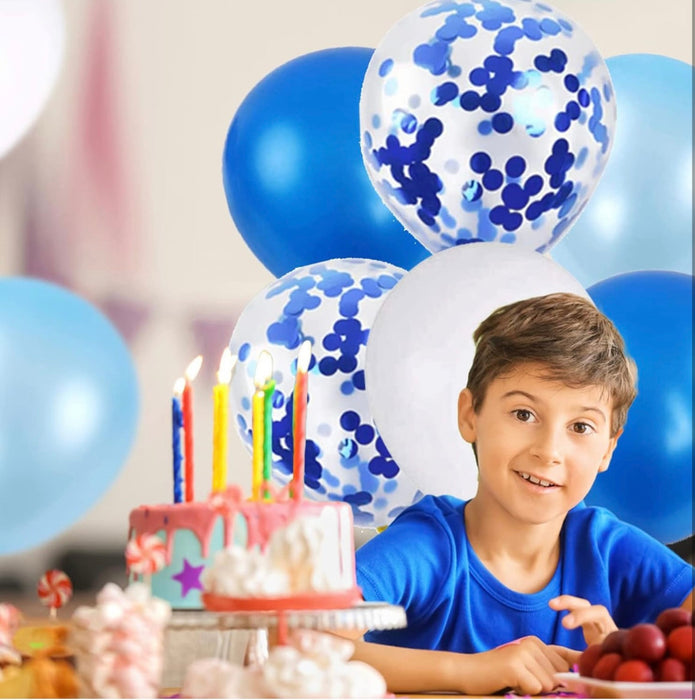 Blue Happy Birthday Balloon Decoration Set – 30 Pieces