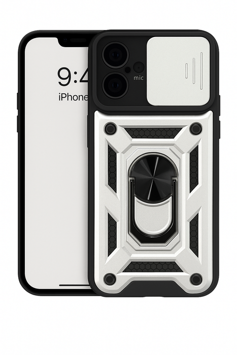 Heavy Duty Armor Case with Ring Kickstand – iPhone 16