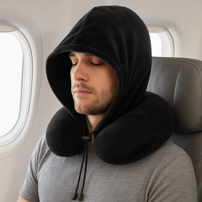 Hooded Neck Travel Pillow