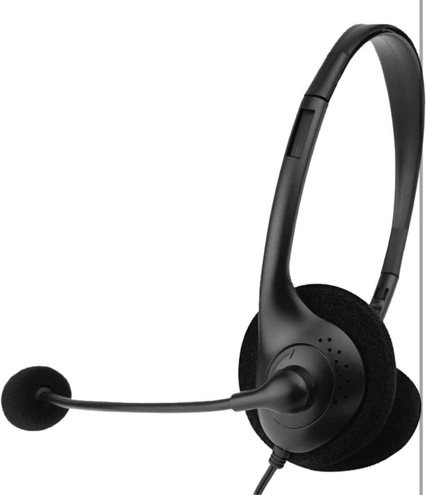 Maxell Headset with Boom Mic – 3.5mm to PC Y Adapter