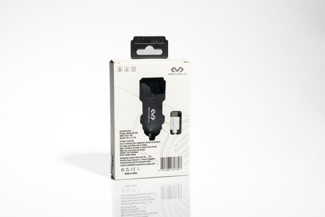 Miccell Car Charger VQ-C02 upc 0615068617307