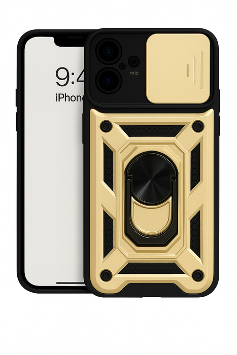 Heavy Duty Armor Case with Ring Kickstand – iPhone 16