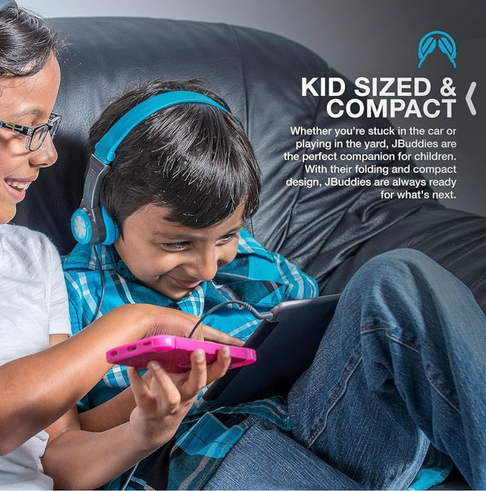 JLab JBuddies Folding Kids Headphones – Volume Safe & Compact