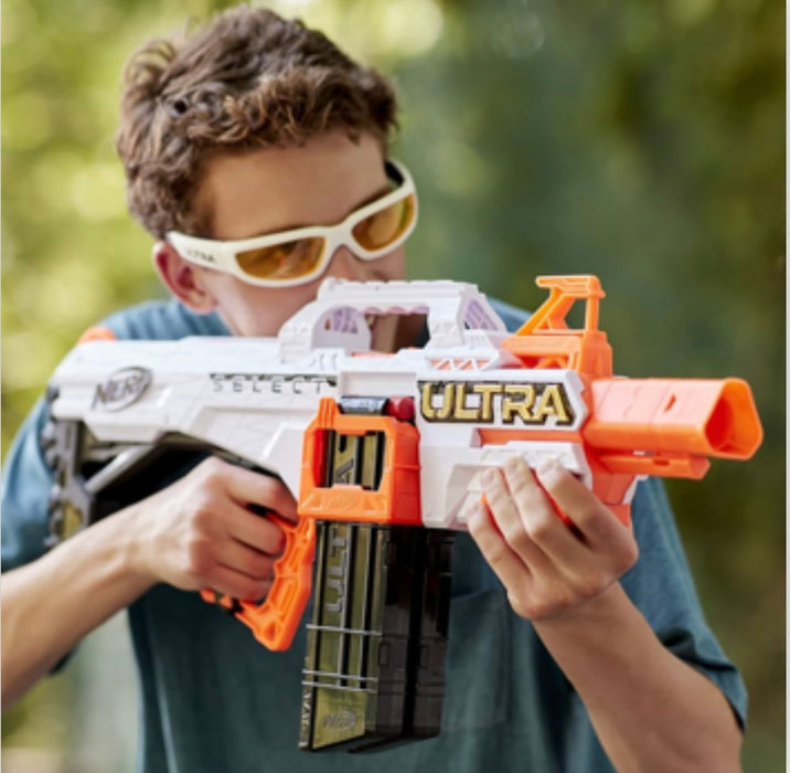 NERF Ultra Select Fully Motorized Blaster with 20 Darts & Dual Magazines