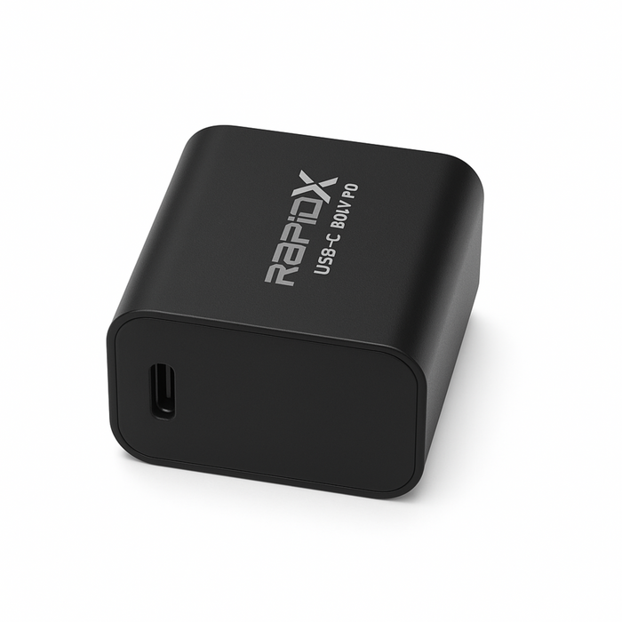 RapidX USB-C 30W PD Wall Charger – Black