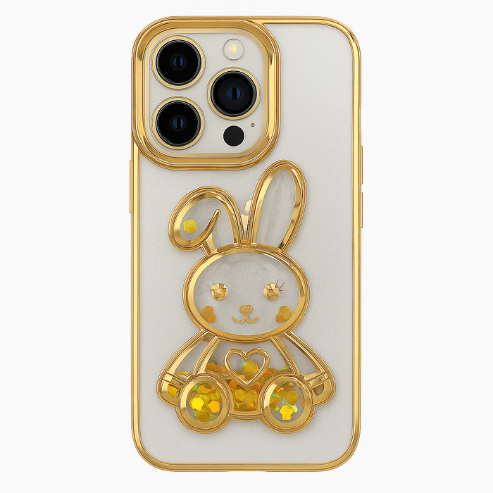 Liquid Bunny Glitter Case – iPhone 14 Pro
