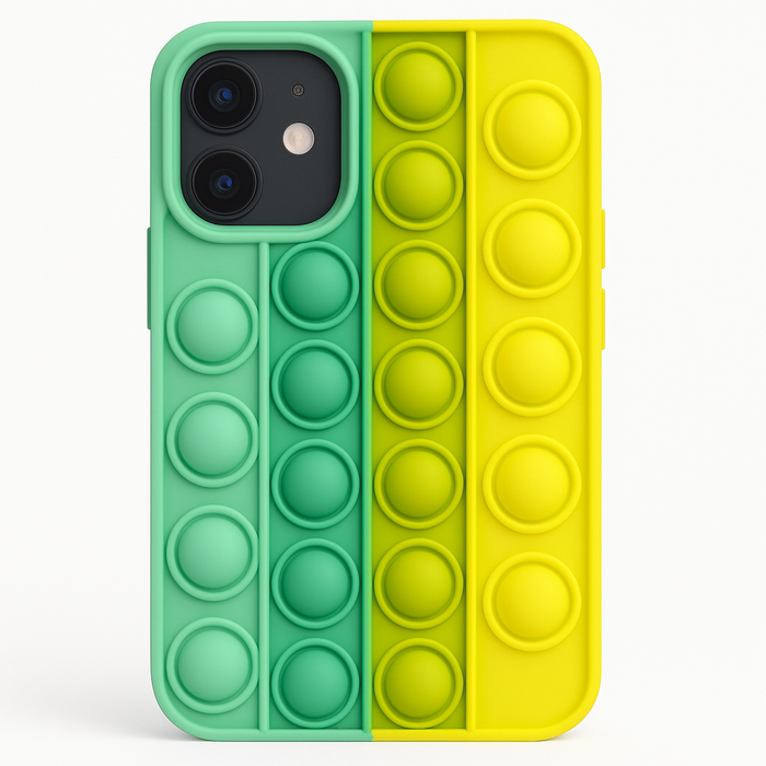 Pop-It Silicone Case for iPhone 12 Mini – Colorful Fidget Cover