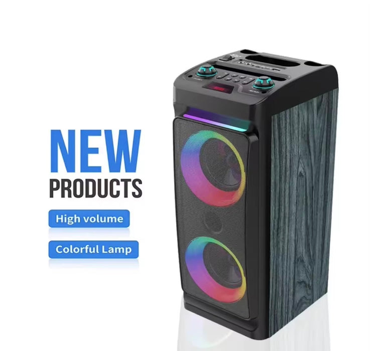Sing-e Multi-Media Super Bass Speaker – 4” Dual Drivers, 25W x2, LED Lights