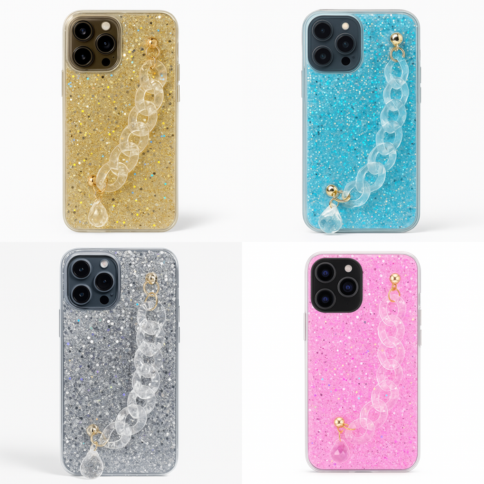 Glitter Chain Charm Case – iPhone 12 Pro Max