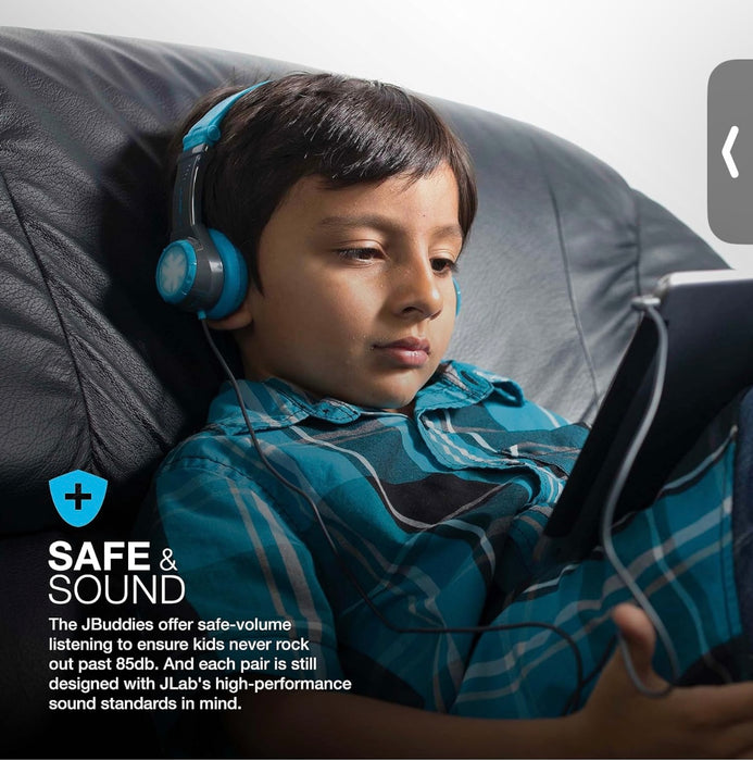 JLab JBuddies Folding Kids Headphones – Volume Safe & Compact