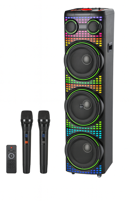 MT-1237 12”×3 Woofer Wireless Bluetooth Party Speaker with Dual Microphones – Wholesale