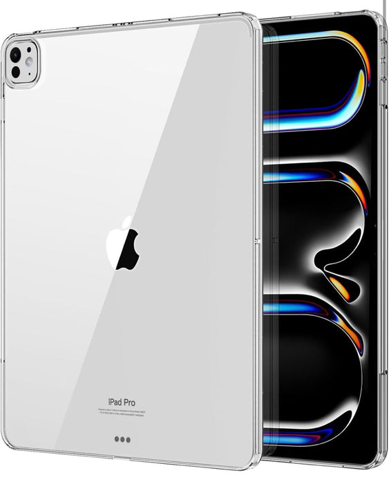 Clear case on an iPad Pro with Apple logo