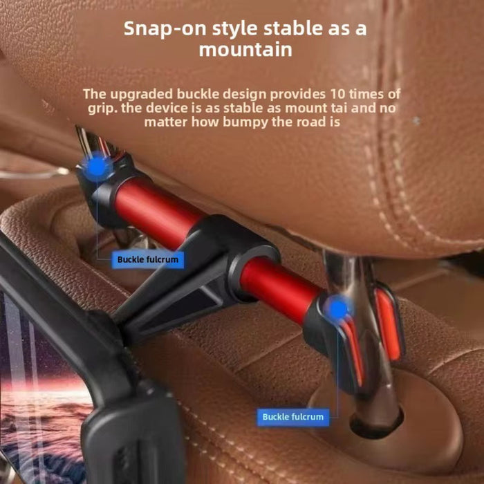 Universal Car Headrest Tablet & Phone Mount – 360° Adjustable Clamp Holder