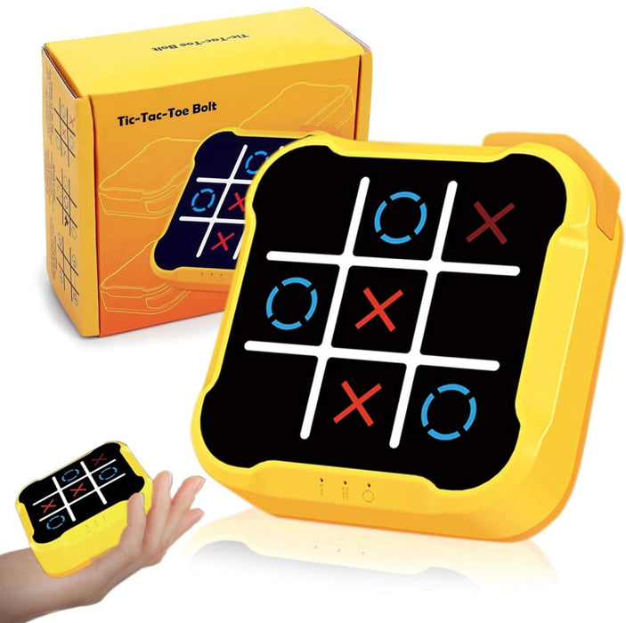4-in-1 Electronic Tic Tac Toe Bolt Game – LED Light Puzzle for Kids & Families