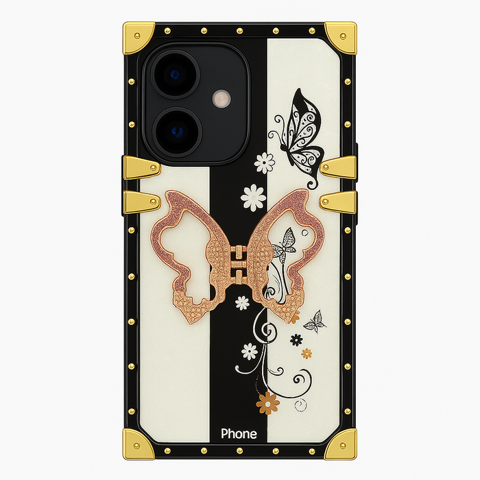 Luxury Butterfly Armor Case | iPhone 16 Plus