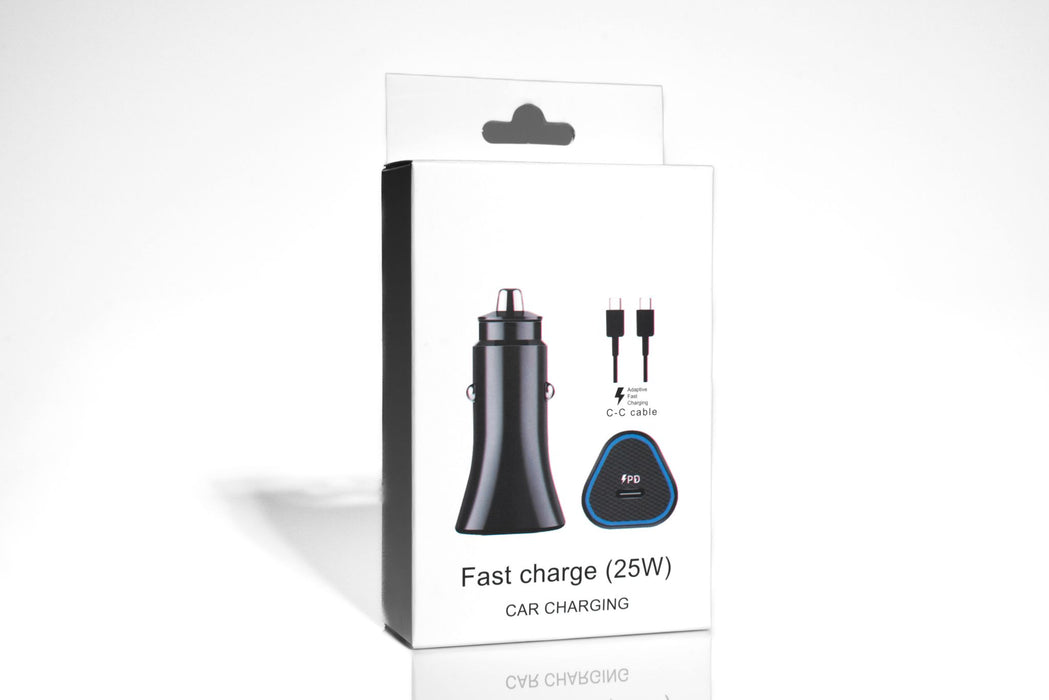 fast charge 25 w car charging c-c cable