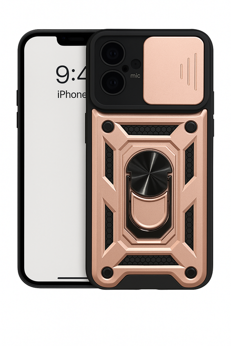 Heavy Duty Armor Case with Ring Kickstand – iPhone 16