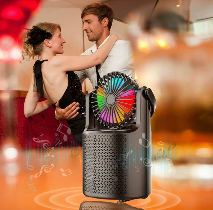 ZQS1440 Mini Speaker with LED Fan – Portable Bluetooth Super Bass Speaker (1500mAh)