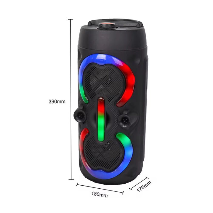 Portable Multimedia Bluetooth Speaker – ZQS4292 – RGB Lights, Super Bass, 1800mAh