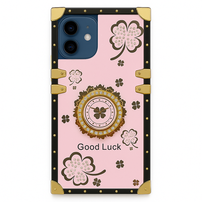 Luxury Clover Armor Case with Ring Kickstand – For iPhone 16