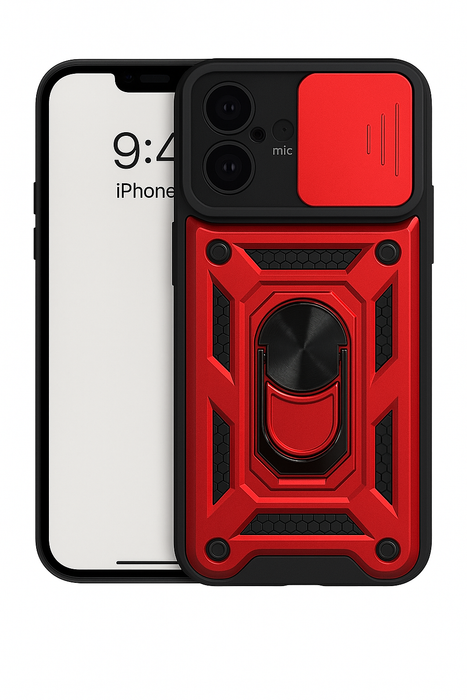 Heavy Duty Armor Case with Ring Kickstand – iPhone 16