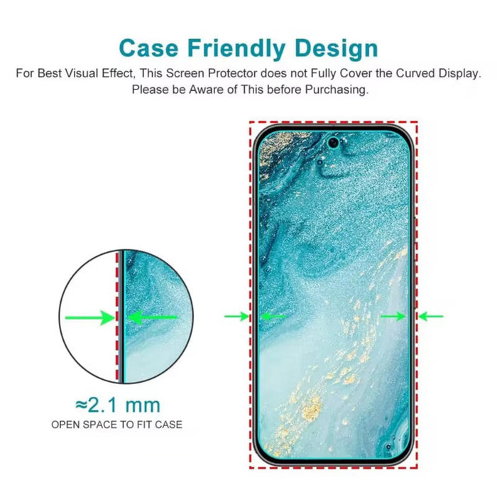 Clear Tempered Glass Screen Protector – Universal Fit