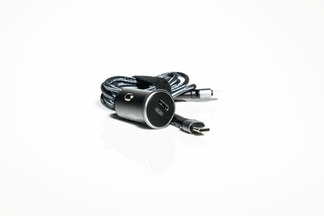 Miccell 20W PD USB-C Car Charger – Black | UPC: 0615068616508