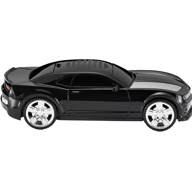 Black car model on a white background