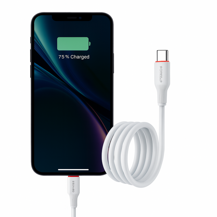 PowerUP 60W USB-C to USB-C Charging Cable – 6FT Silicone Skin-Friendly