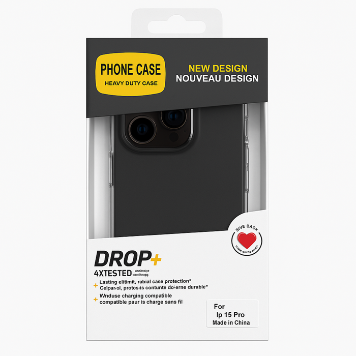 Heavy Duty Rugged Case for iPhone 15 Pro – Military Grade Drop Protection