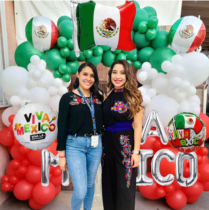 Viva Mexico Balloon Decoration Set – Mexican Independence Day Party Supplies