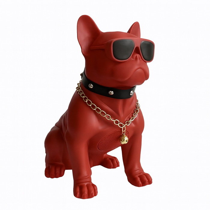 French Bulldog Bluetooth Speaker – Large 19.6” with Gold Chain
