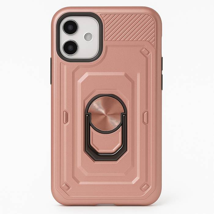 iPhone 11 Pro Heavy-Duty Ring Holder Case – Gold, Blue, Rose Gold