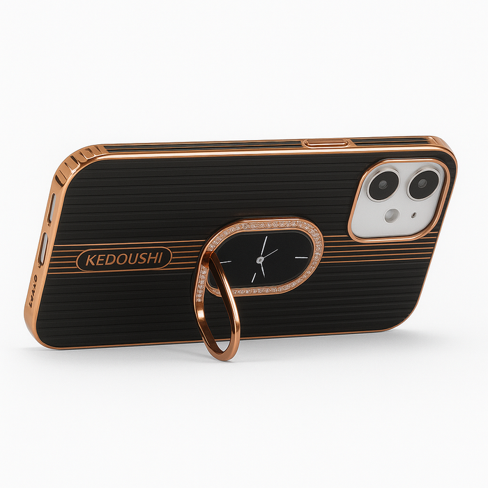 Kedoushi Luxury iPhone 12 / 12 Pro Case with Ring Stand – Multiple Colors