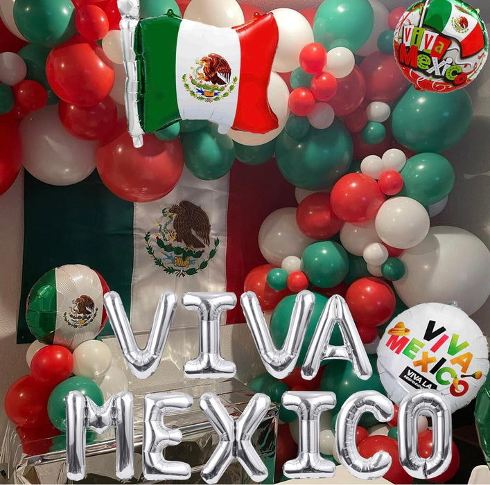 Viva Mexico Balloon Decoration Set – Mexican Independence Day Party Supplies