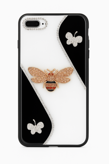 Luxury Bee & Butterfly Rhinestone Case – iPhone 7/8 Plus