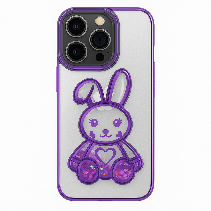 Liquid Bunny Glitter Case – iPhone 14 Pro