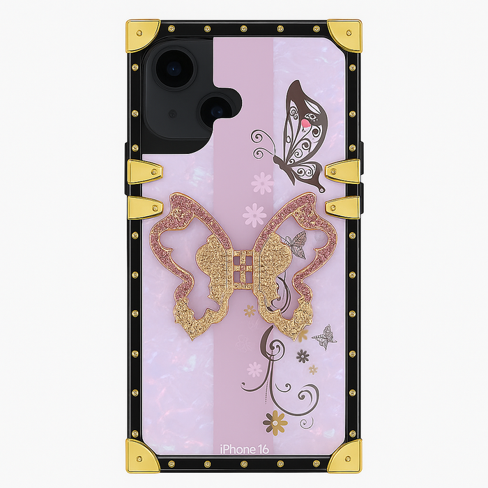 Luxury Butterfly Armor Case | iPhone 16 Plus