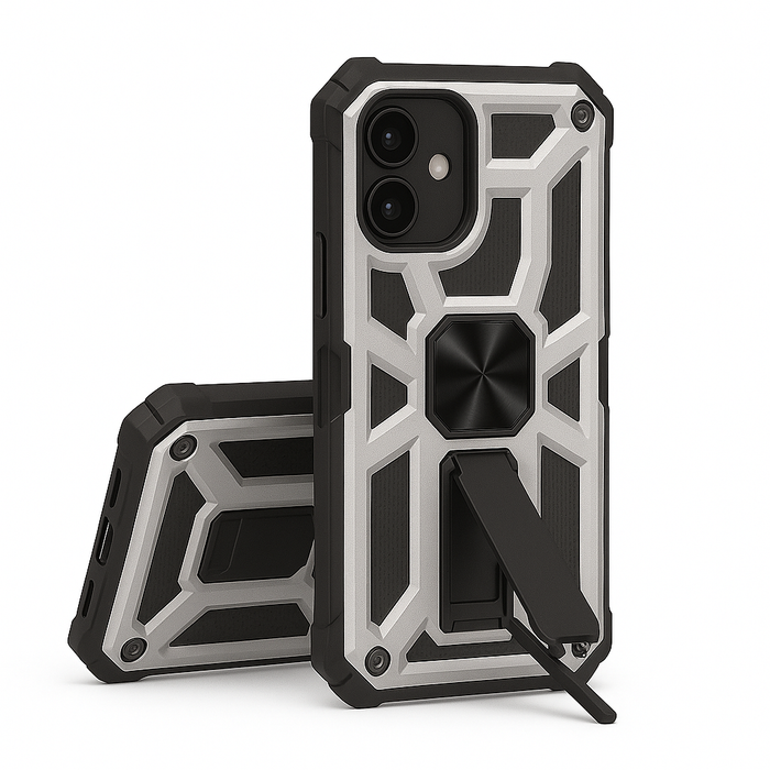 Rugged Armor Case with Stand & Magnetic Mount – iPhone 12 Mini