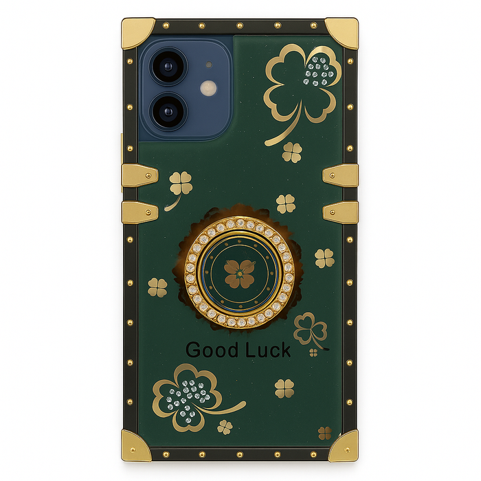 Luxury Clover Armor Case with Ring Kickstand – For iPhone 16