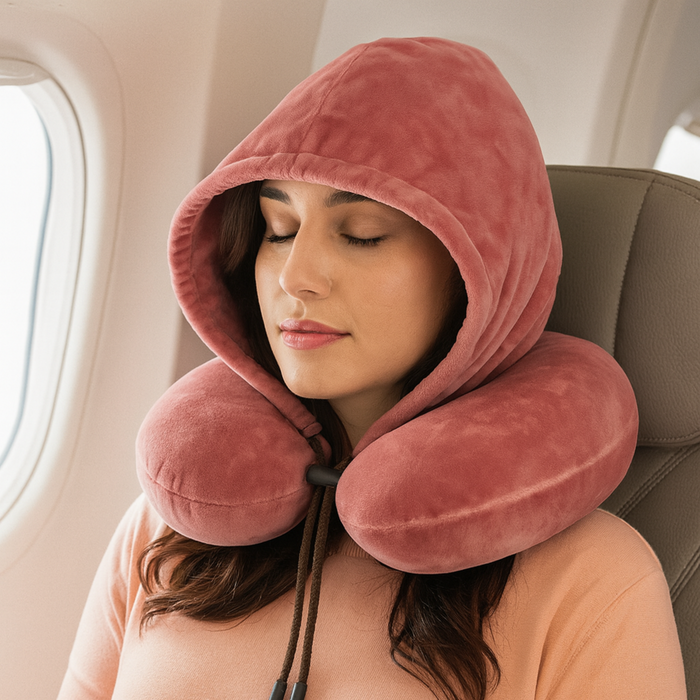 Hooded Neck Travel Pillow