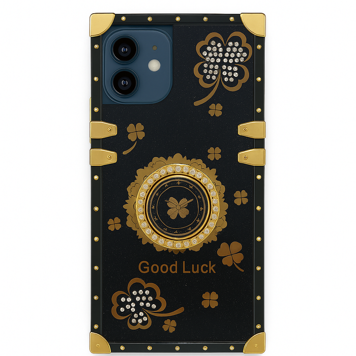 Luxury Clover Armor Case with Ring Kickstand – For iPhone 16