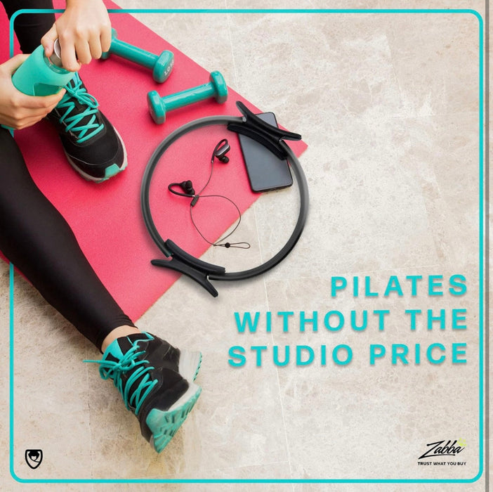 URBNFit Pilates Toning Ring – 12” Magic Circle with Dual Grip Foam Handles