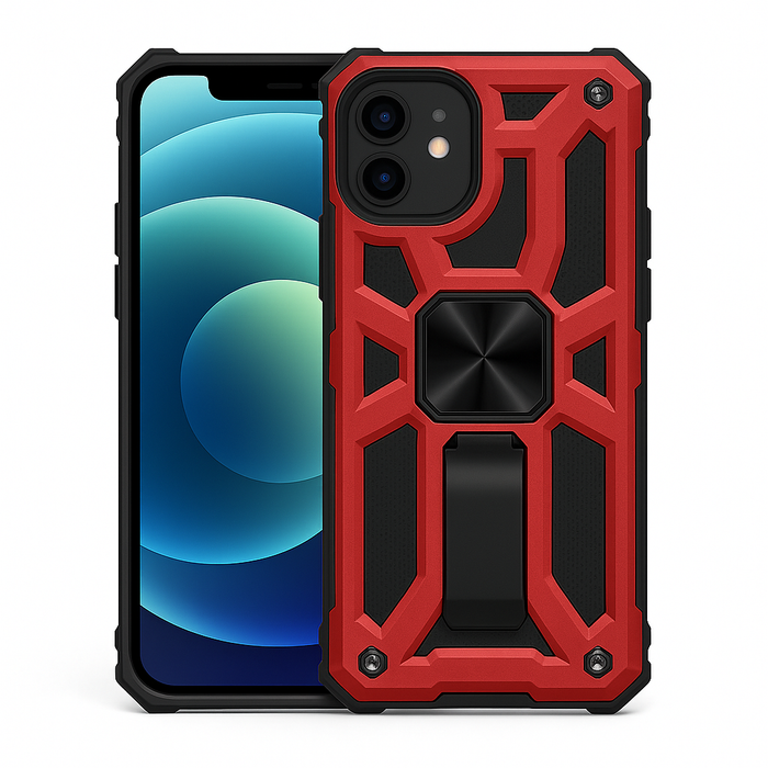 Rugged Armor Case with Stand & Magnetic Mount – iPhone 12 Mini