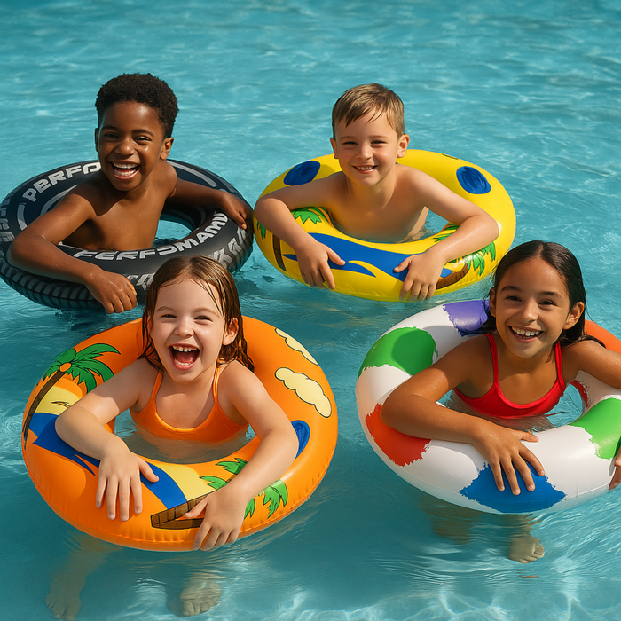 Swim Ring – 100cm Inflatable Pool Float (4 Designs)