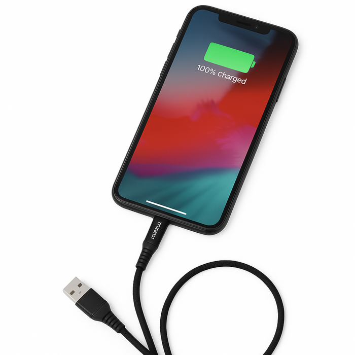 PASSION 10FT Fast Charging Lightning USB Cable – Braided Heavy Duty, iOS Compatible