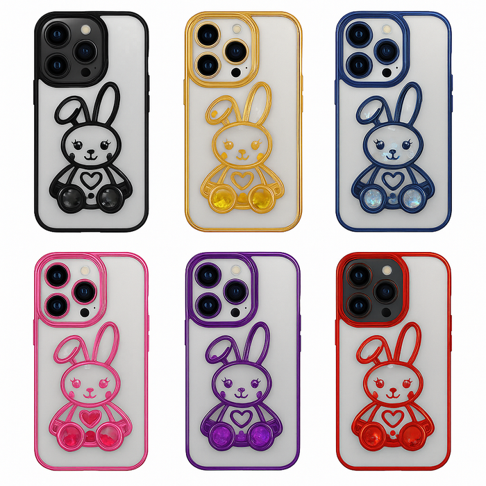 Liquid Bunny Glitter Case – iPhone 14 Pro