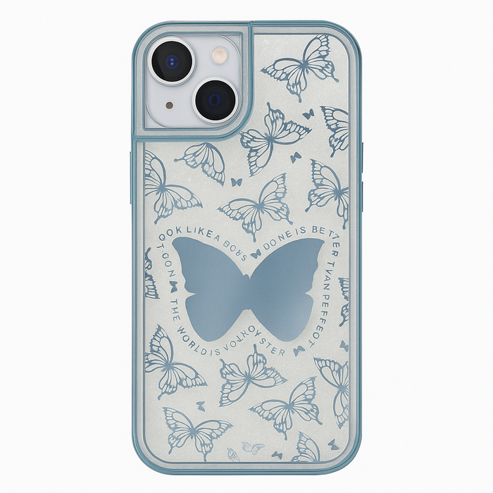 Butterfly Glitter Case for iPhone 14 Plus – 5 Colors